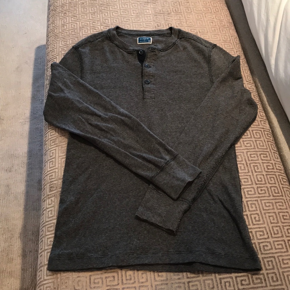 Jcrew men’s gray Henley size small